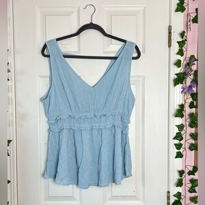 MAURICES sleeveless top blue size L